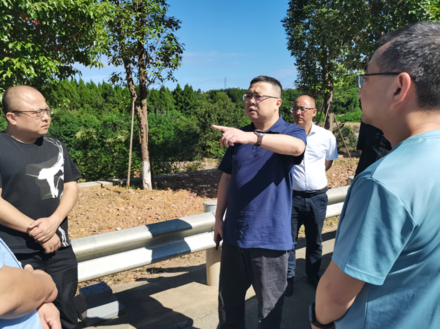 图3:集团党委委员、副总经理倪丹督导二环路沿线景观提质工程施工安全 图3:集团党委委员、副总经理倪丹督导二环路沿线景观提质工程施工安全