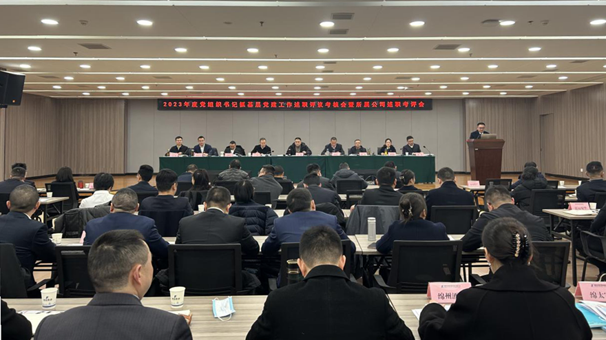 william威廉英国官网集团党委召开2023年党组织书记抓基层党建述职评议会